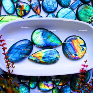 Cabujones de labradorita Natural, venta al por mayor, precio directo de fábrica, material de alto pulido con flash de diseño completo - Product Image 5