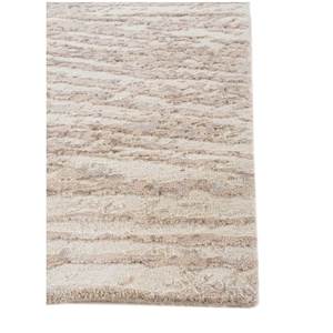 พรมไหมไผ่ผสมขนสัตว์ถักมือลายเอนโทรปี สีงาช้าง หนา 10 มม. รูปทรงสี่เหลี่ยมผืนผ้า ลายแบบนามธรรม สำหรับบ้าน ห้องโถง รุ่นเอสเค-465 ผลิตด้วยมือ - Product Image 4