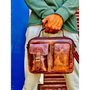 Long lasting Quality Genuine Leather handbag From India By BS International Famous Supplier And Manufacture Leather Handbags