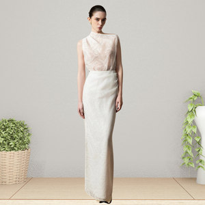 In Stock <b>Women's</b> <b>Skirts</b> Sets LETHEA ASYMMEKIC <b>SKIRT</b> Leaf Pattern 72%Viscose 28%Polyester Custom Logo 2 Piece <b>Skirt</b> Set <b>Women</b> - Product Image 4