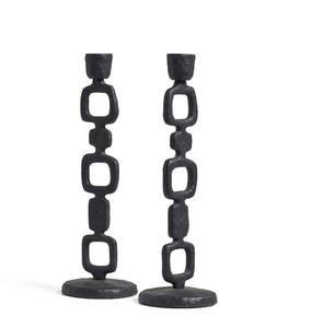 Metal Beautiful Casting Aluminium Candle Holder Top Selling <b>Matte</b> Black 3 Arms Dining <b>Table</b> Candle Stand - Product Image 4