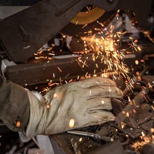 Guantes de cuero vacuno de alta calidad, resistentes al desgaste, para soldadura, protección laboral, construcción, para hombres - Product Image 3