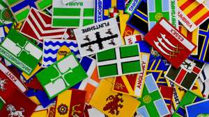 Realfitness Custom Size Casual Style Sew-on Embroidery Woven Iron-on Patches Country Map Name with City County Name All Season - Product Image 3