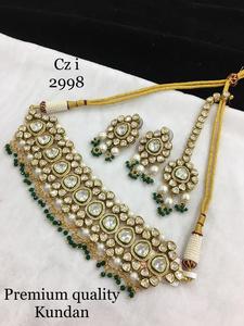 Vente en gros de colliers Kundan Moissanite enchanteurs pour mariages et événements officiels en provenance d'Inde - Product Image 2