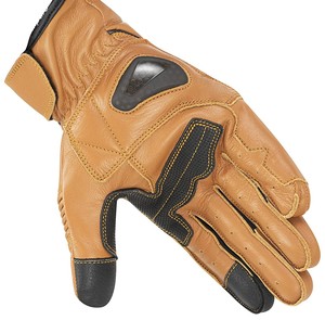 Venta al por mayor de guantes de cuero personalizados para motocicleta guantes protectores para motociclistas con nudillos duros suministro OEM - Product Image 4