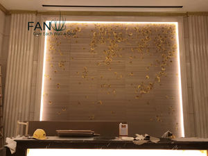 Papel pintado bordado pintado a mano puro de estilo occidental Vintage para la pared del hogar - Product Image 5