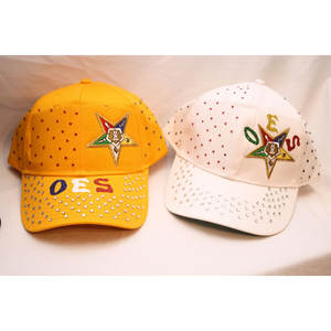 Chapeaux de baseball multicolores OES avec emblème brodé et clous décoratifs - Product Image 6