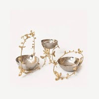 Bol à fruits en métal poli miroir, fait main, design classique, écologique, durable, léger, compatible four et micro-ondes