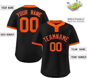 Sublimación personalizada para hombre uniforme de béisbol desgaste botón abajo camiseta de béisbol para la venta - Product Image 6