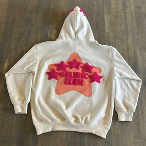 OEM Custom Oversized 3D Puff Printed Pullover Hoodie Soft 380 GSM <b>Fleece</b> Unisex <b>Hoodies</b> Casual Men's Puff Print Pullover <b>Hoodies</b> - Product Image 4
