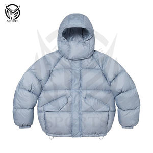 แจ็คเก็ตหนาสำหรับผู้ชายเสื้อกันลมมีฮู้ดเสื้อกันลมออกแบบโลโก้ได้ตามต้องการสำหรับฤดูหนาว - Product Image 1