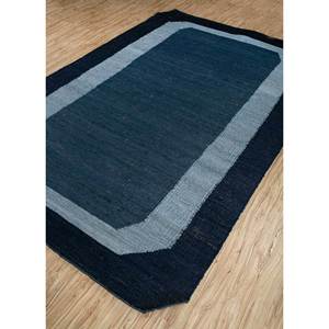 Alfombras Planas de Yute y Cáñamo de Color Azul Sólido Daaira PDJT-382 para Uso Doméstico - Product Image 2