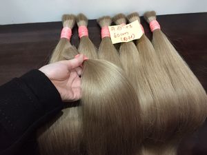 Cabello eslavo Extensiones de cabello humano de la mejor calidad Cabello a granel Color Rubio Directo de fábrica - Product Image 6