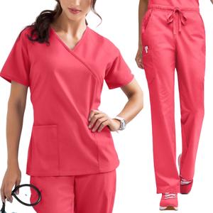 Uniformes de gommage Premium Anti-fluide santé LOGO personnalisé pharmacie femmes gommages haute qualité Stretch Spandex gommage ensemble - Product Image 4