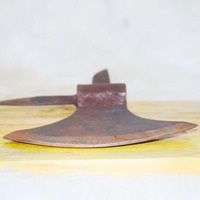 Hache Viking historique de collection, lame en acier forgé à la main de qualité industrielle médiévale, fabriquée en