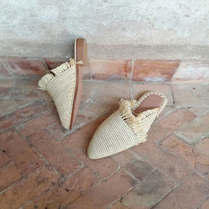 Sandalias y Zapatillas de Rafia Hechas a Mano en Marruecos, Económicas y Ecológicas, Calzado Tejido para Hombre y Mujer, Venta al Por Mayor Directa de Fábrica - Product Image 4