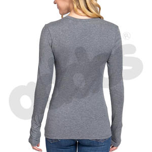 Nueva Camiseta de Mujer Lisa de Primera Calidad al por Mayor 2025, Camiseta Informal de Verano para Mujer - Product Image 2