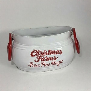 North Star Metal Planter for Garden Christmas Styling Ideal for Pine Tree <b>Plants</b> and Outdoor Snowy Floral Holiday Vignettes - Product Image 6