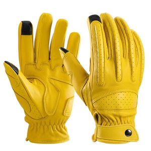 Gants de Moto en Cuir pour Homme et Femme, Gants Thermiques de Motocross pour la Conduite, Doigt Complet - Product Image 5