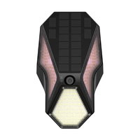 Lampe murale solaire monocristalline d'extérieur, LED de jardin, étanche IP65, avec éclairage de 6 à 10 heures pour une utilisation décorative en cour