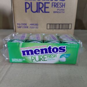 Caramelos Duros Mentoss Pure Fresh Spearmint, Caramelos Masticables Azules/Verdes, 35g - Product Image 3
