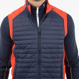 Identité personnalisé fabricant hommes hiver hybride bouffée léger sans manches rembourré gilet body chauffant - Product Image 6