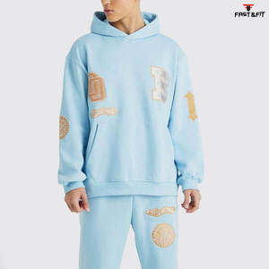 A prueba de viento Otoño Invierno hombres chándales transpirables ropa deportiva sudaderas Jogger traje deportivo hombres chándal conjuntos - Product Image 3
