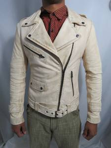 Chaquetas de cuero genuino High Street para hombre, duraderas con logotipo frontal, muy buscadas - Product Image 5