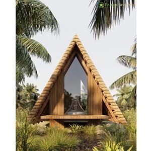 Invernaderos prefabricados industriales modernos de alta calidad de 17 m², tipo pequeño Bungalow Top NB04, invernaderos 40HC para Vietnam - Product Image 3