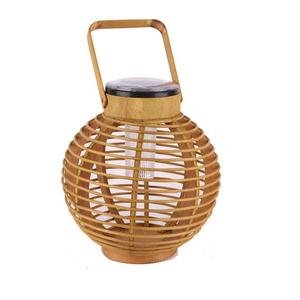 Bougeoir métallique en bois, lanterne de couleur marron naturel, lanterne suspendue en verre, décoration - Product Image 1