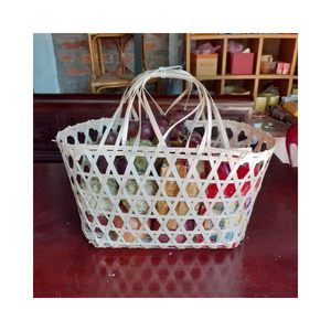 Panier de rangement en gros panier cadeau en bambou pour cadeau d'affaires et décoration vacances à bon prix - Product Image 4