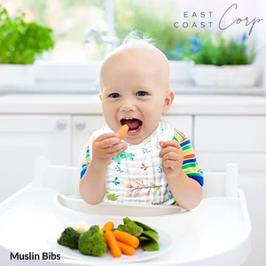 Chiffons lavables avec 6 couches absorbantes douces pour fille et garçon nouveau-né bambin alimentation bave dentition - Product Image 1