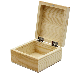 Caja de madera sin terminar de diseño de tendencias, caja de almacenamiento de diferentes formas de madera sólida, venta al por mayor, caja de regalo de madera - Product Image 3