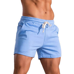 Summer Joggers Classical Shorts Hommes Little Elastic Fitness Solid Shorts Polyester Knee Length Washed Cargo Shorts for Men - Product Image 6