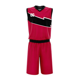 Ensembles de maillots de basket-ball pour hommes au toucher doux - Tissu léger, respirant et anti-humidité, vêtements d'entraînement d'été - Product Image 6