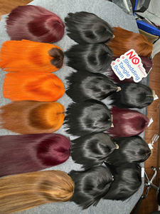 2x6 Kim Closure Super Double Drawn Bob peluca hueso recto extensiones de cabello humano en varios colores disponibles Super vendedores - Product Image 2