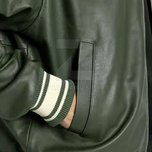 Chaqueta de bombardero de cuero para hombre, ropa de abrigo, chaqueta de invierno de talla grande para hombre adulto - Product Image 6