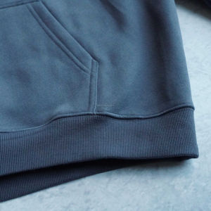 Sweats à capuche unis de haute qualité sans ficelle recadrée Boxy Fit sweat à capuche hommes personnalisé coton et polaire hommes pullover sweats à capuche - Product Image 5