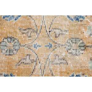 Tapis turc, tapis vintage 3,3x6,6 pieds, tapis en laine persan bleu - Product Image 5