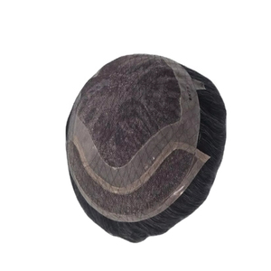 วิกผมผู้ชายแบบผูกเชือกด้านหน้า ทำจากผมแท้ชนิดอินเดียเรมี่ ยี่ห้อ Taz Hair จากบังกลาเทศ แบบลอนลึก  แบบเส้นเดียว  ผสมผมสีเทา 50% - Product Image 2