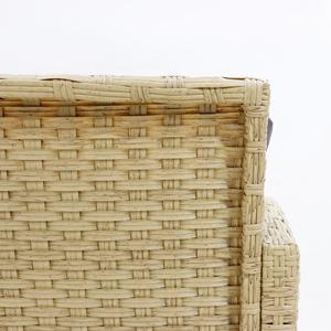 CH Factory-Elegante sofá Seccional de ratán con construcción duradera y cojines de felpa, ideal para crear un salón acogedor - Product Image 6