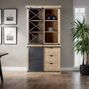 100cm Industrial Style Solid <b>Wood</b> <b>Dresser</b> - Detroit - Product Image 1