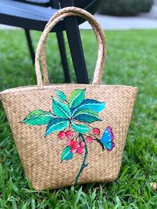 ¡Top Summer 2025 Pick! Bolsa de hierba de juncia Natural tejida a mano ecológica, decoración Floral Vintage para viajes, días de playa - Product Image 2