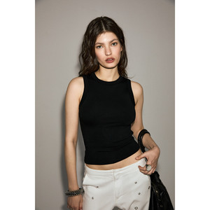 ETHIQUET PETALY เสื้อกล้ามคอกลมผ้าฝ้ายออร์แกนิกเนื้อนุ่มและยืดหยุ่นสำหรับผู้หญิง - Product Image 1