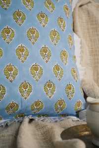 Funda de Cojín de Algodón 100% Orgánico Estampada a Mano, Textiles para el Hogar, para Casa y Hotel, Precio al por Mayor - Product Image 2