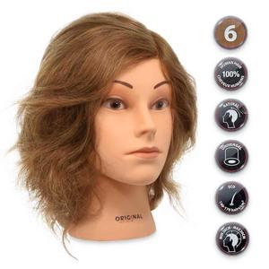 Sibel capelli umani 100% bb Training testa Jeannine 20-30 cm - Product Image 1