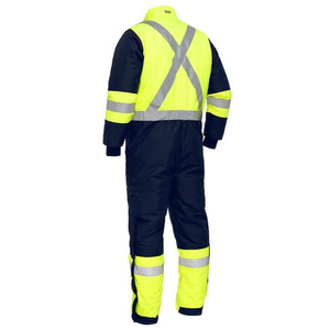 Hi Vis Contrast Overall Taped Two Tone Hi Vis Freezer Overall Hi Vis Mean's Two Ton Cotton Overall - Product Image 4