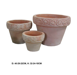 Pot de fleurs en céramique de terre cuite naturelle de haute qualité, style vintage, pour jardin et intérieur, best-seller - Product Image 4