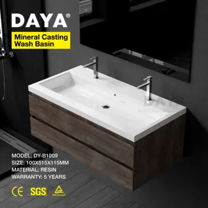 Modern Style Wash Basin High Quality Polymarble Lavabo Bathroom Durable Sink