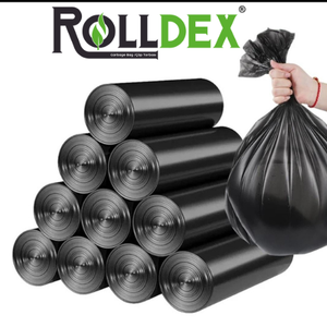 Sac à fermeture éclair noir en PE biodégradable avec logo imprimé personnalisé vente en gros de rouleau de déchets ménagers emballage en plastique imprimé personnalisé - Product Image 6